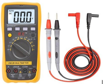 HTC Instrument DM-86 Digital Multimeter (AC Voltage Range 200mV to 750V)With 1 Year Warranty Digital Multimeter(Grey 2000 Counts)