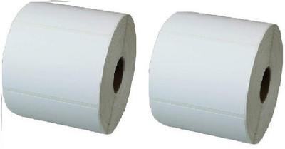 Solitaire Solitaire 100x50 MM Chromo/Paper Label,1 UP, Pack Of 2, 1 roll of 1000 labels Self Paper Label(White)
