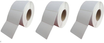 Solitaire Solitaire 75x50 MM Chromo/Paper Label,1 UP, 1 roll of 1000 labels,Pack Of 3 self Paper Label(White)