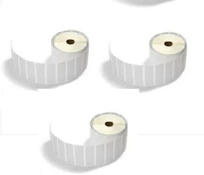 Solitaire Solitaire 75x25 MM Chromo/Paper Label,1 UP, Pack Of 3, 1 roll of 2000 labels self Paper Label(White)