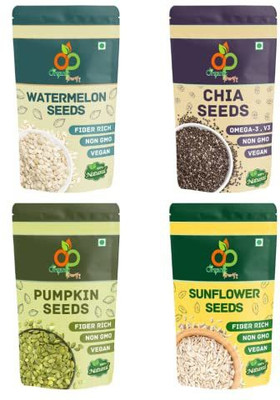 Organic Purify Raw Seeds Mix for Eating -Chia, Sunflower, Pumpkin & Watermelon Seed(250 per packet)