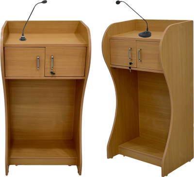 SamDecors presentation stand beige for auditoriums meetings schools colleges Podium(Beige)