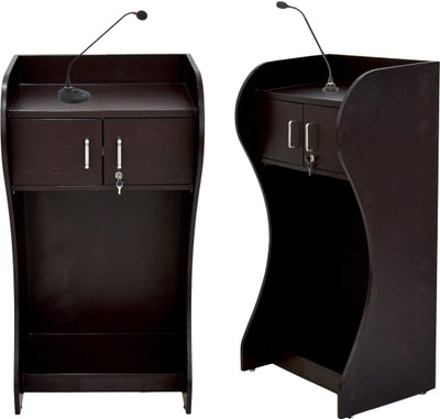 SamDecors presentation stand black for auditoriums meetings schools colleges Podium(Black)