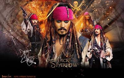 Pirates of the Caribbean 6 Movie Wallpapers 3 on fine art paper 13x19 Paper Print