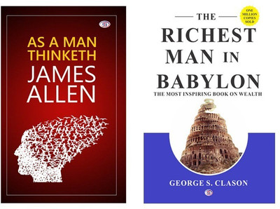 2 Great Combo Of As A Man Thinketh And 
 The Richest Man In Babylon(Paperback, James allen, George Clason)