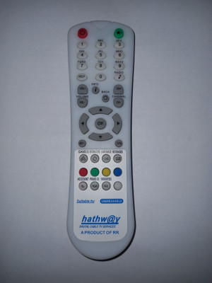 SGUV  Compatible Remote with Full working HATHWAY Remote Controller(White)