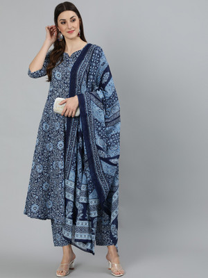 Nayo Floral Print Kurta, Palazzo & Dupatta Set