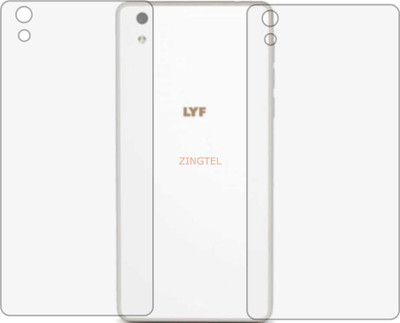 ZINGTEL Back Screen Guard for LYF WATER 6 (Matte Finish)(Pack of 2)