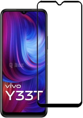 Q Box Edge To Edge Tempered Glass for Vivo Y33T(Pack of 1)