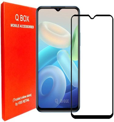 Q Box Edge To Edge Tempered Glass for Vivo Y33T(Pack of 1)