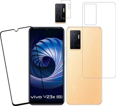 Vatsin Front and Back Tempered Glass for ViVO V23e 5G(Pack of 3)