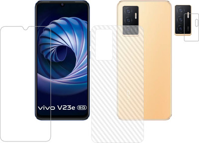 Vatsin Front and Back Tempered Glass for ViVO V23e 5G(Pack of 3)