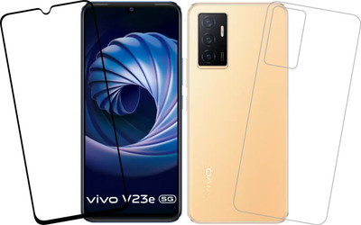 Vatsin Front and Back Tempered Glass for ViVO V23e 5G(Pack of 2)