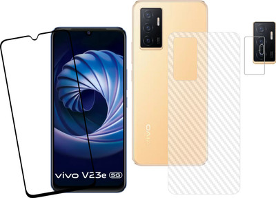 Ten To 11 Front and Back Tempered Glass for ViVO V23e 5G, ViVO V23e 5G (Back Carbon Fiber)(Pack of 3)