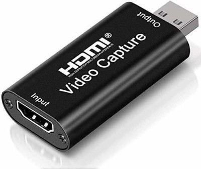 microware Video Capture Card HDMI to USB 2.0 for Live video and Game Streaming Recording Media Streaming Device(Black)