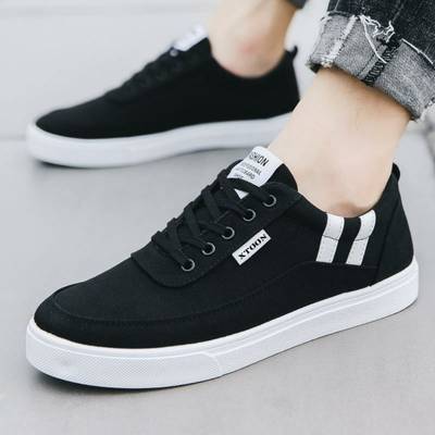 Xtoon Black canvas shoes for men's Casuals For Men