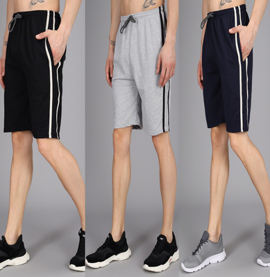 Moyzikh Striped Men Multicolor Regular Shorts