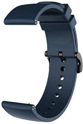 valente Soft Silicone 22mm Metal Buckle Compatible with Smartwatches with 22mm Lugs Smart Watch Strap(Blue)