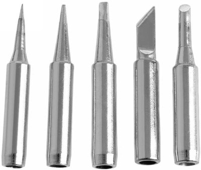 KARSYN 60 Watt Temperature controller Soldering Iron 5 Bits For Model 936, 937, 907 900 0 W Temperature Controlled(Conical, Flat, Pointed, Round Tip)