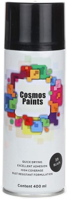 Cosmos Paints Black Spray Paint 400 ml(Pack of 1)