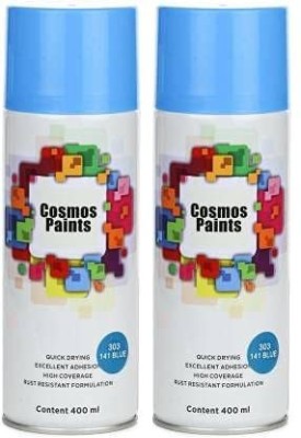 Cosmos Paints Blue Spray Paint 400 ml (Pack of 2) Blue Spray Paint 800 ml(Pack of 2)