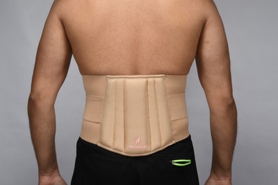 PRO Healthcare Lumbo Sacral Belt (L.S.Belt)For Lower Back Support, Back Pain, Back Relief(Skin) Back / Lumbar Support(Gold)