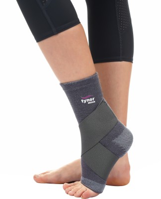 TYNOR Ankle Binder, Grey, Large, 1 Unit Ankle Support(Grey)