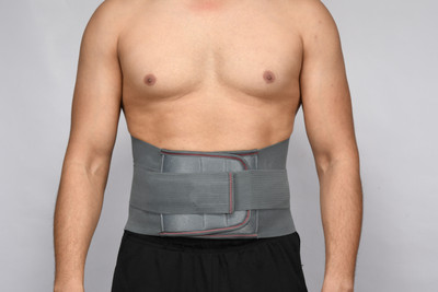 PRO Healthcare Lumbo Sacral Belt (L.S.Belt) For Lower Back Support Back Pain, Back Relief(Grey) Back / Lumbar Support(Grey)