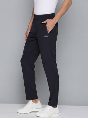 SLAZENGER Solid Men Dark Blue Track Pants