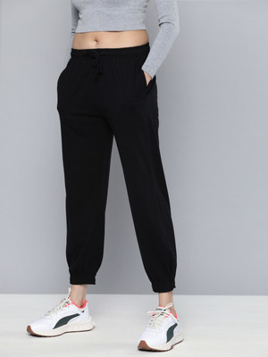 HARVARD Solid Women Black Track Pants