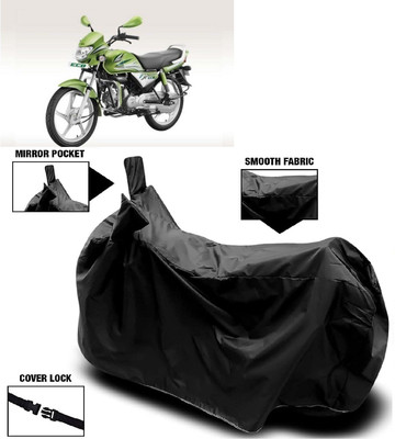 AutoFave Two Wheeler Cover for Hero(HF Deluxe Eco, Black)