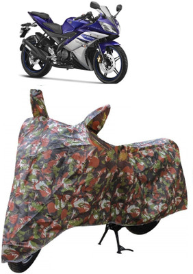 Autoprime Two Wheeler Cover for Yamaha(YZF R15 Ver 2.0, Multicolor)