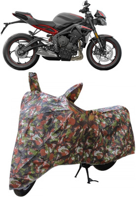 Autoprime Two Wheeler Cover for Triumph(Street Triple RS BS6, Multicolor)