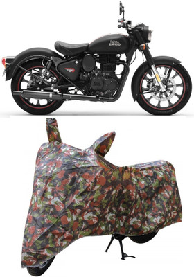 Autoprime Two Wheeler Cover for Royal Enfield(Classic Stealth Black, Multicolor)
