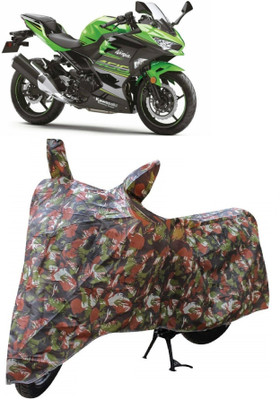 ANTOFY Two Wheeler Cover for Kawasaki(Ninja 400, Multicolor)