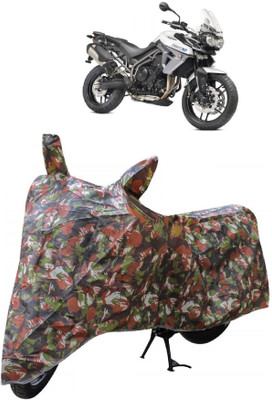 AutoKick Two Wheeler Cover for Triumph(Tiger 800, Multicolor)