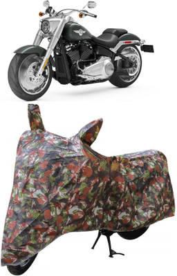 Autoprime Two Wheeler Cover for Harley Davidson(Fat Boy, Multicolor)