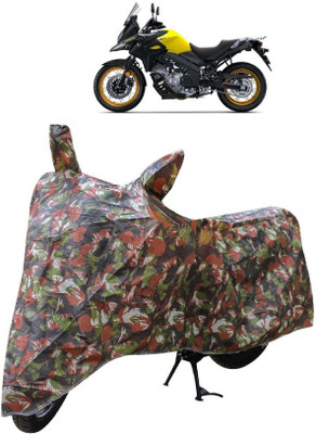 Autoprime Two Wheeler Cover for Suzuki(V-Strom 650 XT, Multicolor)