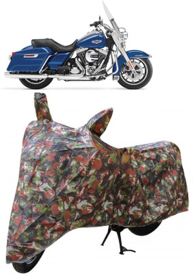 Autoprime Two Wheeler Cover for Harley Davidson(Road King, Multicolor)