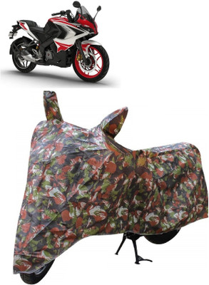 ANTOFY Two Wheeler Cover for Bajaj(Pulsar RS200 BS6, Multicolor)