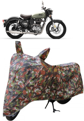 ANTOFY Two Wheeler Cover for Royal Enfield(Classic 350, Multicolor)