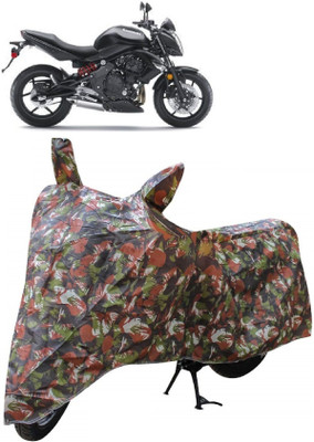 Autoprime Two Wheeler Cover for Kawasaki(ER 6N, Multicolor)
