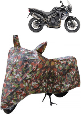 AutoKick Two Wheeler Cover for Triumph(Tiger 800 XR, Multicolor)