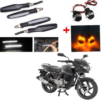 RWT Side LED Indicator Light for Bajaj Pulsar 150 DTS-i(White, Yellow)