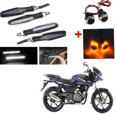 RWT Side LED Indicator Light for Bajaj Pulsar 200 NS DTS-i(White, Yellow)