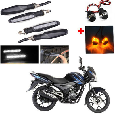 RWT Side LED Indicator Light for Bajaj Discover 125 DTS-i(White, Yellow)