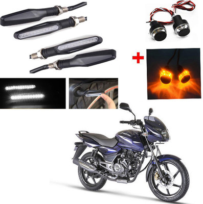 RWT Side LED Indicator Light for Bajaj Pulsar 150(White, Yellow)