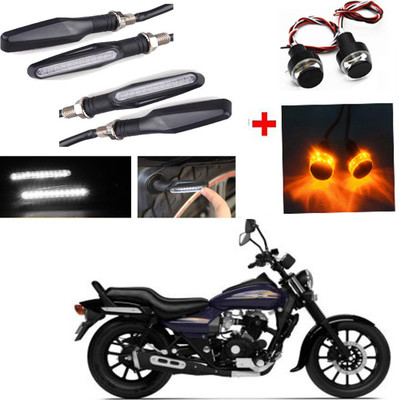 RWT Side LED Indicator Light for Bajaj Avenger 150(White, Yellow)