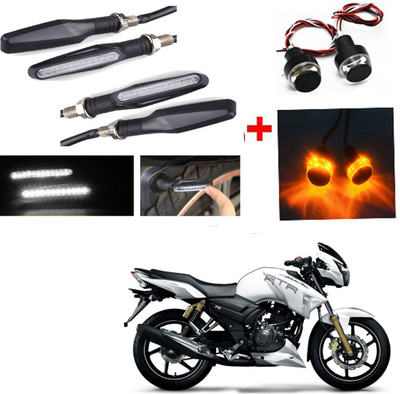 RWT Side LED Indicator Light for TVS Apache RTR 180(White, Yellow)