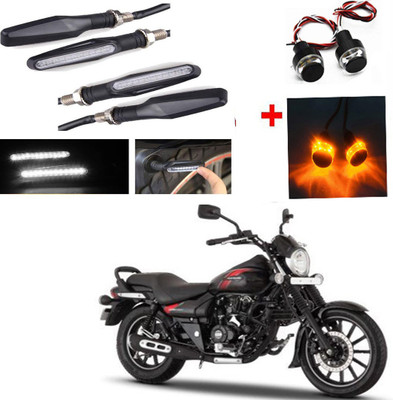 RWT Side LED Indicator Light for Bajaj Avenger(White, Yellow)